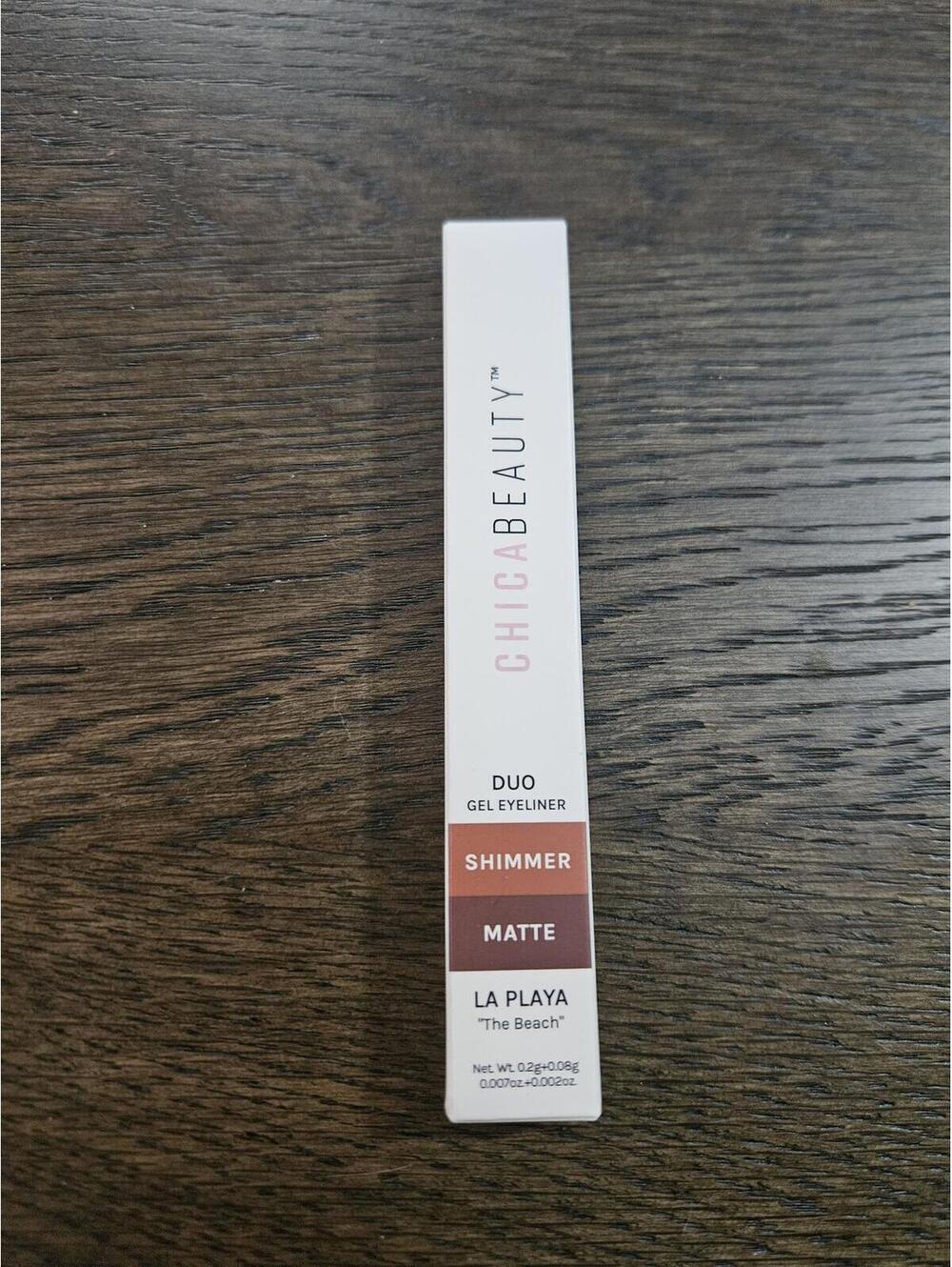 CHICABEAUTY Duo Gel Eyeliner La Playa "The Beach" Shimmer Matte